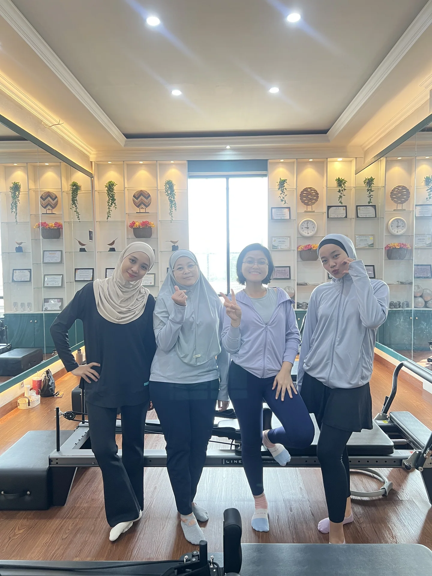 Liza Ariesta Pilates practice moment